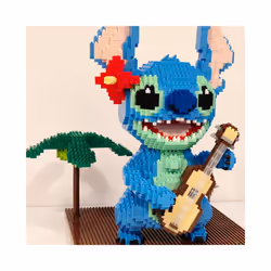 2882pcs+ 1044 Guitar Stitch Series Diamond Building Block Micro Lilo & - With Box, 21823