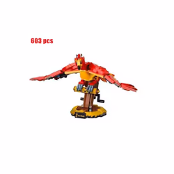 2021 NEW Famous Magic movie ing 76394 Game Phoenix model building Fawkes