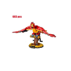 2021 NEW Famous Magic movie ing 76394 Game Phoenix model building Fawkes