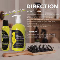 Esha Girl Natural - Curl Hydrating Conditioner - Moisturize 3C & 4C Curls with Coconut & Rosemary Oils  Biotin - Tropical Fruit Scent (4 Oz.)