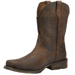 Ariat Mens Rambler Phoenix Western Boot Distressed Brown 9.5 Wide