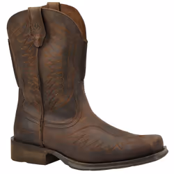 Ariat Mens Rambler Phoenix Western Boot Distressed Brown 9.5 Wide