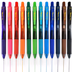 Pentel BL107 EnerGel X Retractable Rollerball Pen - Green - Single Pen - Additional view 2