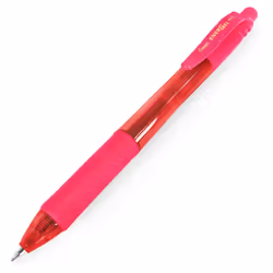 Pentel EnerGel X, Clip-on retractable pen, Pink, Pink, Plastic, 0.7 mm, Ambidextrous