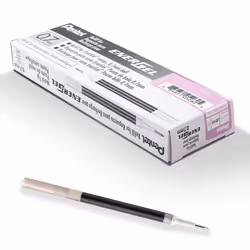Pentel Refill Ink For EnerGel and Lancelot Gel Pen (0.7mm) Metal Tip Pink Ink Pack of 12 (LR7-P)