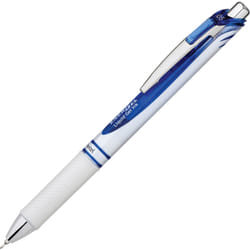 Pentel EnerGel RTX Retractable Roller Ball Gel Pen  Blue Ink  5mm  Fine (BLN75PW-C)