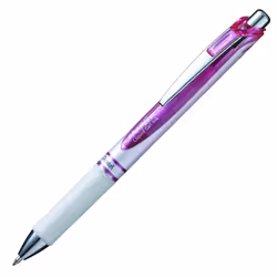 Pentel EnerGel Pearl Deluxe RTX Retractable Liquid Gel Pen  (0.7mm)  Accent  Pink Ink  Box of 12 (BL77PW-P)