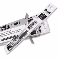 Pentel 0.7 mm EnerGel Permanent Ink Refills - Black Ink (Pack of 12 Refills)