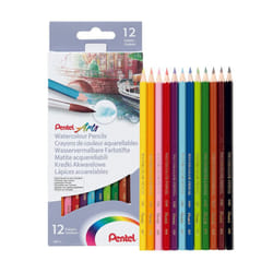 Pentel Arts Watercolour Pencil Set - Assorted (Pack of 12) CB9-12U