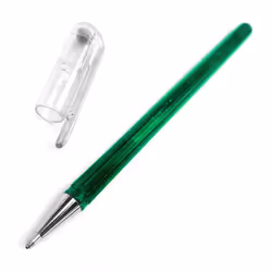 Pentel Hybrid - Dual Metallic - Liquid Gel Rollerball Pen - K110 - Green/ Metallic Blue - Single