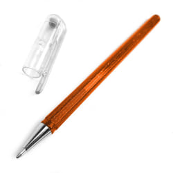 Pentel Hybrid - Dual Metallic - Liquid Gel Rollerball Pen - K110 - Orange/ Metallic Yellow - Single