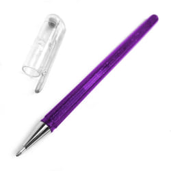 Pentel Hybrid - Dual Metallic - Liquid Gel Rollerball Pen - K110 - Violet/ Metallic Blue - Single