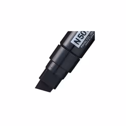 Pentel N50XL-A Chisel Tip Permanent Marker - Black (Pack of 6)