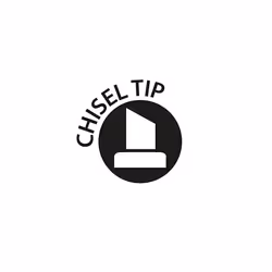 Pentel N50XL-A Chisel Tip Permanent Marker - Black (Pack of 6)