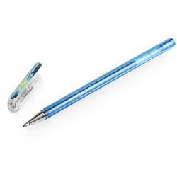 Pentel Hybrid - Dual Metallic - Liquid Gel Rollerball Pen - K110 - Blue Grey/ Metallic Blue and Silver - Single