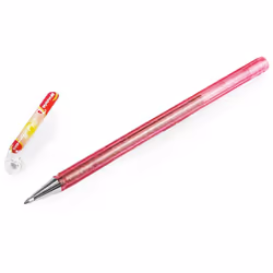 Pentel Hybrid - Dual Metallic - Liquid Gel Rollerball Pen - K110 - Light Pink/ Metallic Green and Gold - Single
