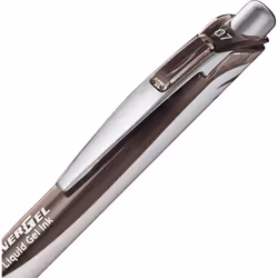 Pentel BL77-SPX EnerGel Retractable Gel Rollerball Pen 0.7mm Ball Diameter = 0.35mm Line Width Refillable Pack of 12 Sepia