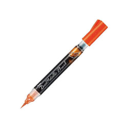 Pentel Arts - Dual Metallic Brush Pen - Single Blister - Orange / Metallic Yellow