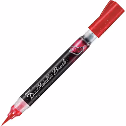 Pentel Arts - Dual Metallic Brush Pen - Single Blister - Pink / Metallic Pink
