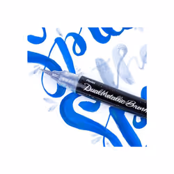 Pentel Arts - Dual Metallic Brush Pen - Single Blister - Silver