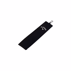 Callaway Unisex Golf Trifold Towel, Black, 16 x 21 Inches