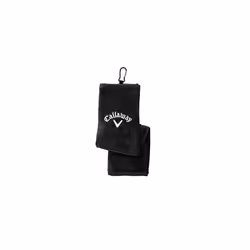 Callaway Unisex Golf Trifold Towel, Black, 16 x 21 Inches