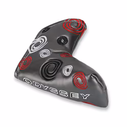 Odyssey Tempest III/Swirl Putter Leather Headcovers Mallet Blade Tour Look - One Size, Silver - Blade