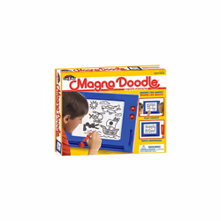 Cra-Z-Art Retro Magna Doodle Magnetic Drawing Board for kids 3 and up, Blue/White