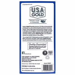 Cra-Z-Art U.S.A. Gold Pre-sharpened American Wood Cased #2 HB Yellow Pencils  60 Pack