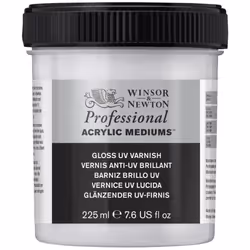Winsor  Newton Professional Acrylic Medium  Gloss UV Varnish  225ml 76oz