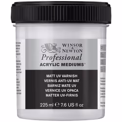 Winsor  Newton Professional Acrylic Medium  Matt UV Varnish  225ml 76oz