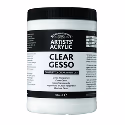 Winsor Newton Professional Acrylic Medium Clear Gesso 946ml 32oz