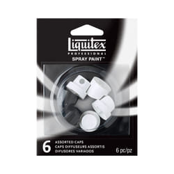 Liquitex Professional Spray Paint Nozzles  Assorted 6-Pack  6 Count  Black/White