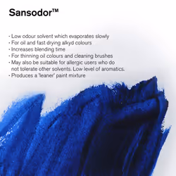 Winsor  Newton Sansodor Low Odor Solvent  1 Litre 338oz Can