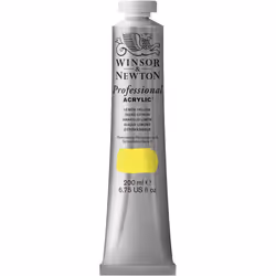 Winsor & Newton Professional Acrylic, 200 ml, Yellow, Tube