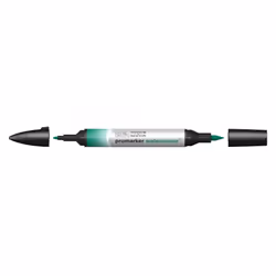 Winsor & Newton 0201522, Green, Assorted colours, Phthalo Green, Fine/Medium, Chisel/Bullet tip, Round