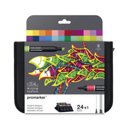 Winsor & Newton Promarker 24 In Wallet Set