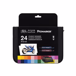 Winsor & Newton Promarker 24 In Wallet Set