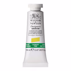 Winsor  Newton Designers Gouache  14 ml 047oz tube  CadmiumFree Lemon