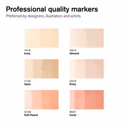 Winsor & Newton Promarker 6 Skin Tones 1 - Additional view 3