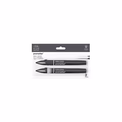 Winsor & Newton ProMarker, Black + Blender, Set of 2