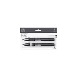 Winsor & Newton ProMarker, Black + Blender, Set of 2