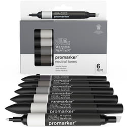 Winsor & Newton Promarker 6 Neutral Tones