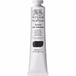 Winsor & Newton Artists Oil color 200ml (6.75 oz) Tube Lamp Black