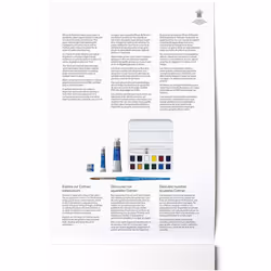 Winsor and Newton Watercolour Paper Pad, 17.8 x 25.4 cm, 12 Sheets, 300 g/mÂ², Glue Bound, Cold Pressed, Acid Free, Mixture of 25 Percent Cotton and