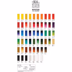 Winsor & Newton Winton Oil Paint, Set of 10 x 21ml Tubes