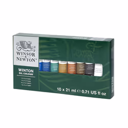 Winsor & Newton Winton Oil Paint, Set of 10 x 21ml Tubes