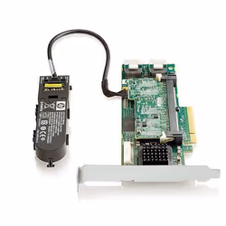 HPE Smart Array P410/512 BBWC 2-ports Int PCIe x8 SAS Controller, SAS, PCI Express x8, 0, 1, 6, 10, 50, 60, DDR2, 800 MHz, Ha ...
