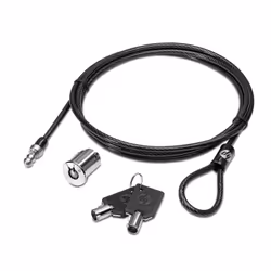 HP Docking Station Cable Lock, 1.85 m, Black