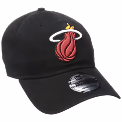NEW ERA NBA Miami Heat Core Classic 9Twenty Adjustable Cap  Black  One Size